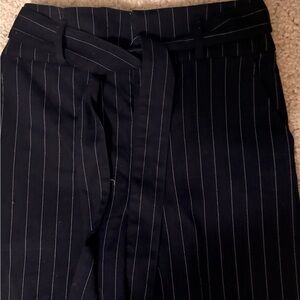Abercrombie & Fitch Navy Pinstripe Trousers